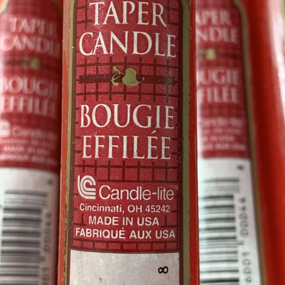 Vintage Bougie Effilee Candle-lite Made In USA 12